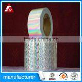 SELF ADHESIVE HOLOGRAPHIC PLASTIC OPP/PVC MATERIAL FILM