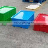 Rectangular Stackable HDPE Plastic Turnover Box With Lid thumbnail-1