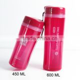 BPA FREE double layer plastic tumbler With tea&Fruit infuser