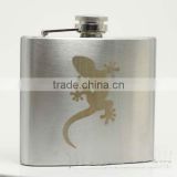 New style best-selling mirror grinding print logo hip flask