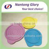 customized safe non-toxic folding rainbow silicone bowl