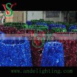 High Quality Indoor Decoration Christmas Light 3D Cone Garland Motif Light thumbnail-5