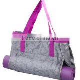 Lotus Flower Printed Deluxe Yoga Mat Tote