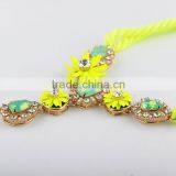 Browse Flowers Gem Sweater Chain Necklace,necklace Jewelry thumbnail-6