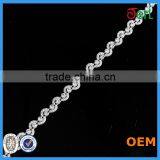 Beaded Pearl Plastic Rhinestone Banding Wedding Dress Trim thumbnail-1