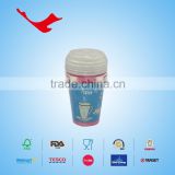 12oz printed PE coated Single wall disposable paper cups with lids