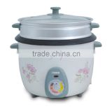 Electric crispy rice cooker with steamer