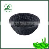 small black plastic weave basket