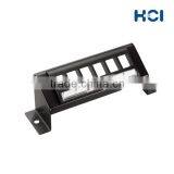 6 Port Front-Access 30 Degree Blank Angle Patch Panel for A/V Insert thumbnail-2