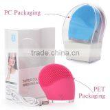 Rechargeable Electric Silicone Facial Brush USB Charge Blue Pink Color Deep Cleansing Brush thumbnail-4