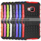 Multicolor TPU+PC Armor Spider Hybrid Kickstand Cell Phones Back Cover For HTC M9
