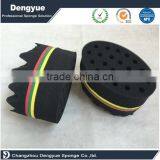 Big Small Holes Wave Shape Black Blue Red Color Custom Size Double Sided Hair Twist Sponge thumbnail-6