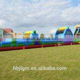PVC Inflatable Obstacle Course for Sale, 0.55mm PVC Inflatable Tarpaulin Material Cheap Price thumbnail-2