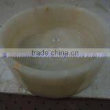 NICE & SHINE PURE WHITE ONYX ROUND BOWL SHAPED SINKS AND BASINS thumbnail-3