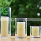 Wholesale wedding tall table decoration crystal votive glass candle holder