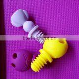 Trade Assurance Cheap Price Smile Face Silicone Wine Glass Bottle Stopper Beer Plug thumbnail-2