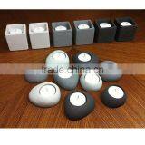 Oval Stone Shape Cement Home Ornament Candle Holder thumbnail-2