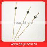 New Design Silver Ball Fruit Skewers Safe Bamboo Fruit Picks thumbnail-1
