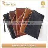 Flat Leather Clutch Purse Women Flat Leather Handbag thumbnail-1