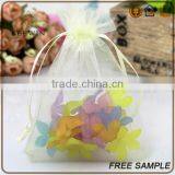 Small Cute Personal Customerized Organza Fabric Drawstring Pouch Wedding Favor Bags thumbnail-3
