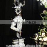 Southeast Dancing Antique Resin Bronze Buddha Statue thumbnail-2