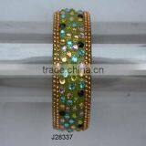 Shrinkle Mosaic Bracelet on Brass Base thumbnail-1