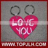 Hot Selling Sublimation Couple Lovers' MDF Half Heart Keychain thumbnail-2
