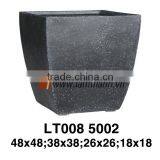 Southern Vietnam Wholesaler Natural Outdoor Black Poly Terrazzo Vase thumbnail-1