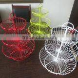 Foldable Iron /stainless Steel/powder Coated 3 -tiers Cupcake Stand-wirefruit Basket thumbnail-3