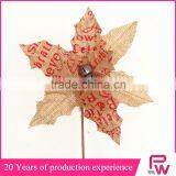 Bulk Buy Christmas Decorations Handmade Decorative Jute Flowers thumbnail-1