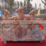 Marble Three Sheep Sculpture thumbnail-1