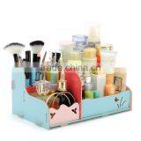 Korean Box DIY Desktop Cosmetic Storage Box Wooden Makeup Box thumbnail-1