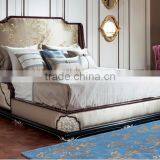 BISINI New Classic Fabric Pattern Bed With Carving thumbnail-1