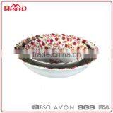 LFGB Certificated Personlaized Roses Decorative Large Melamine Party Bowl thumbnail-1