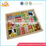 Wholesale Diy Creative Wooden Beads Box Toy High Quality Kids Wooden Beads Box Toy W11E012 thumbnail-5