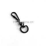Lanyard Hook, Stamping Steel Swivel Hook W/Round Eye & Ring, Metal Hooks Nickel Plate, Brass Plate, Black Color, Customed Color thumbnail-1