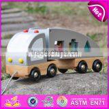 2017 New Design Educational Toy Blocks Car Kids Wooden Pull Along Toys W05C081 thumbnail-6