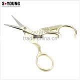61032 Antique Embroidery Crane Shape Craft Thread Household Scissors thumbnail-2