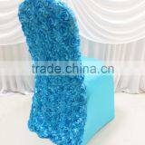 Top Selling--2PCS 13 Colors Elastic Spandex Banquet Chair Cover With Satin Rosette Back For Wedding Party Hotel Decoration thumbnail-5
