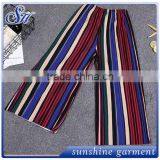 Hot Selling Stripes Prints Leggings Wholesale Cotton Loose Women's Leggings thumbnail-2