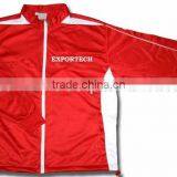 100% Polyester Tricot Red Sport Jacket for Men thumbnail-1