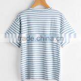 2017 New Arrival High Quality Custom Cheap Hot Sale Fashion Kids Cotton Short Sleeve Wholesale Striped T-shirt thumbnail-2