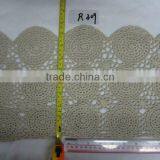 100% Cotton Fabric With Crochet Pattern