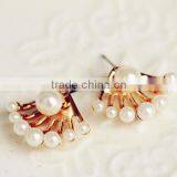 Exquisite Pearls Decorative Earrings,gold Girls Gift Earrings Stuff Wholesale thumbnail-5
