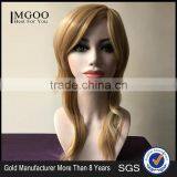 100% Japan's Hair Woman Wavy Blonde Synthetic Wig Long Big Wavy Hair Women Cosplay Party Costume Wig thumbnail-1