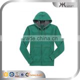 OEM Men's Zipper Style Knitted Ribbing Hoodie with Draw Cords man jacket