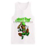 Cheap Printed Front 100 Cotton Wholesale Men Bodybuilding Custom Stringer Tank Top thumbnail-4