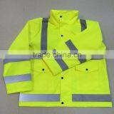 New Design Custom High Visibility Outdoor Adult Waterproof Polyester Rainwear Rain Coat thumbnail-1