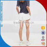 PU Sports Shorts Female Summer Loose Wide Leg Running Hot Shorts Women Youth Girl Casual Home Yoga Pants thumbnail-3