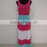 2017 Summer Family Matching Outfits Fashion Striped Mother Daughter Dresses Mommy And Me Ankle-Length Family Casual Clothing thumbnail-2